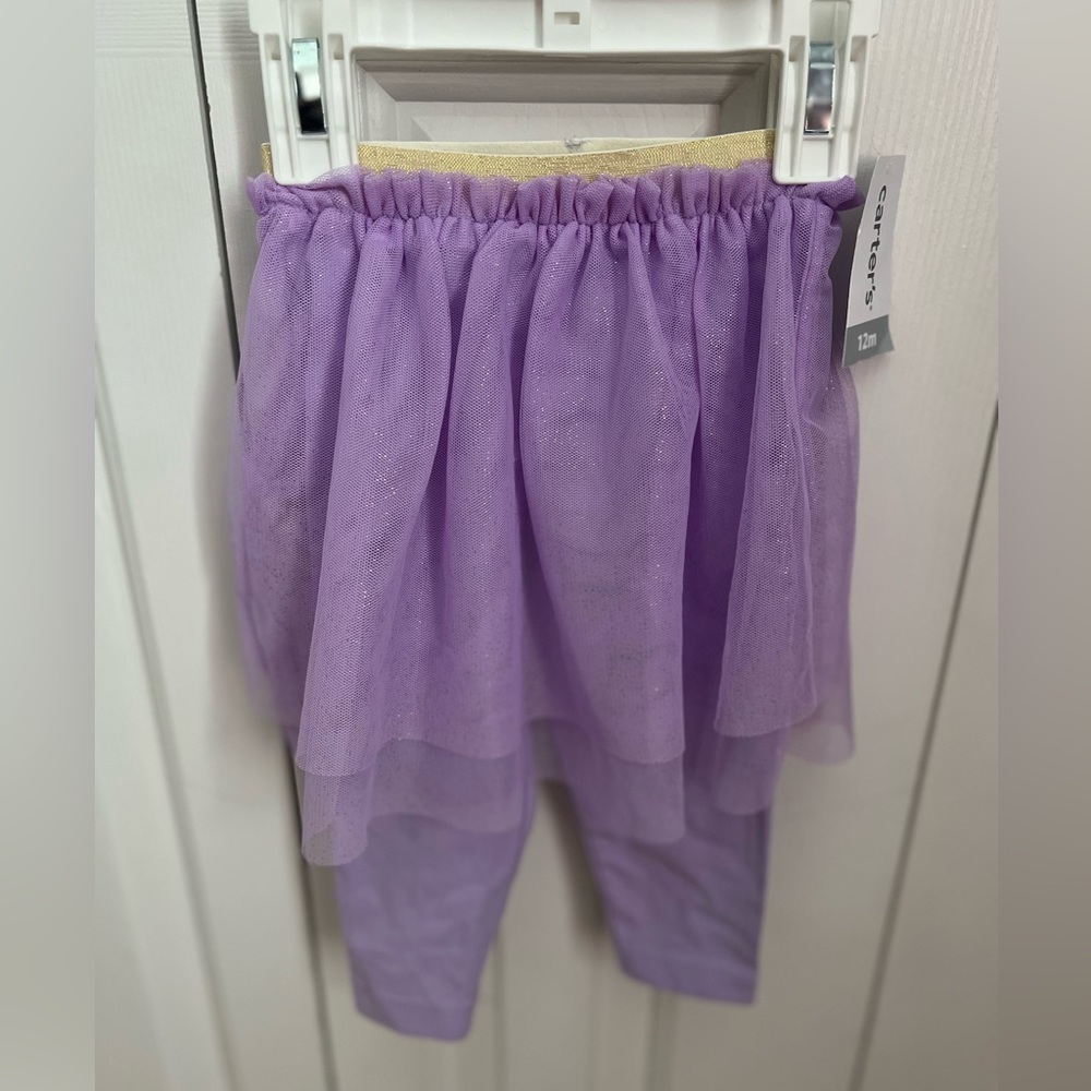 NWT Carters Tutu Leggings 12M